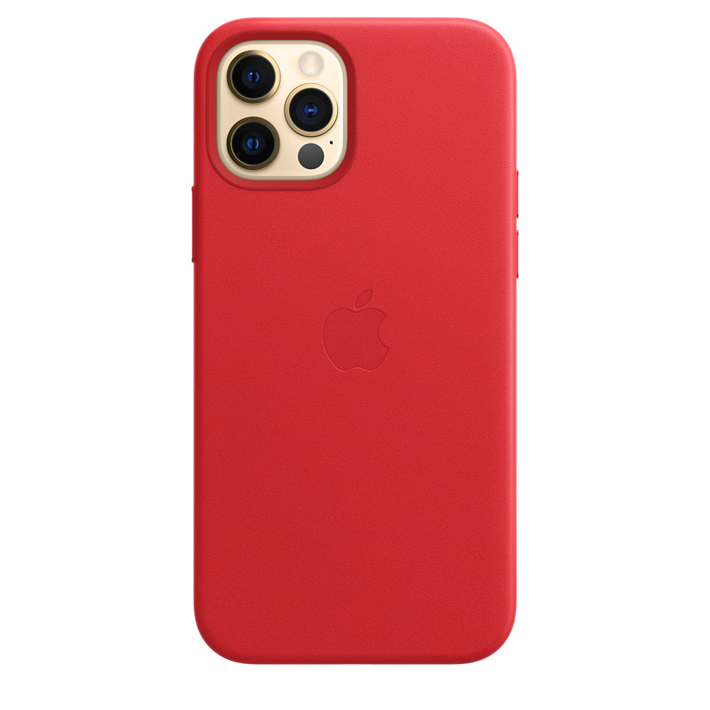 Leather Case with MagSafe для iPhone 12 Pro Max (Red) у Вінниці