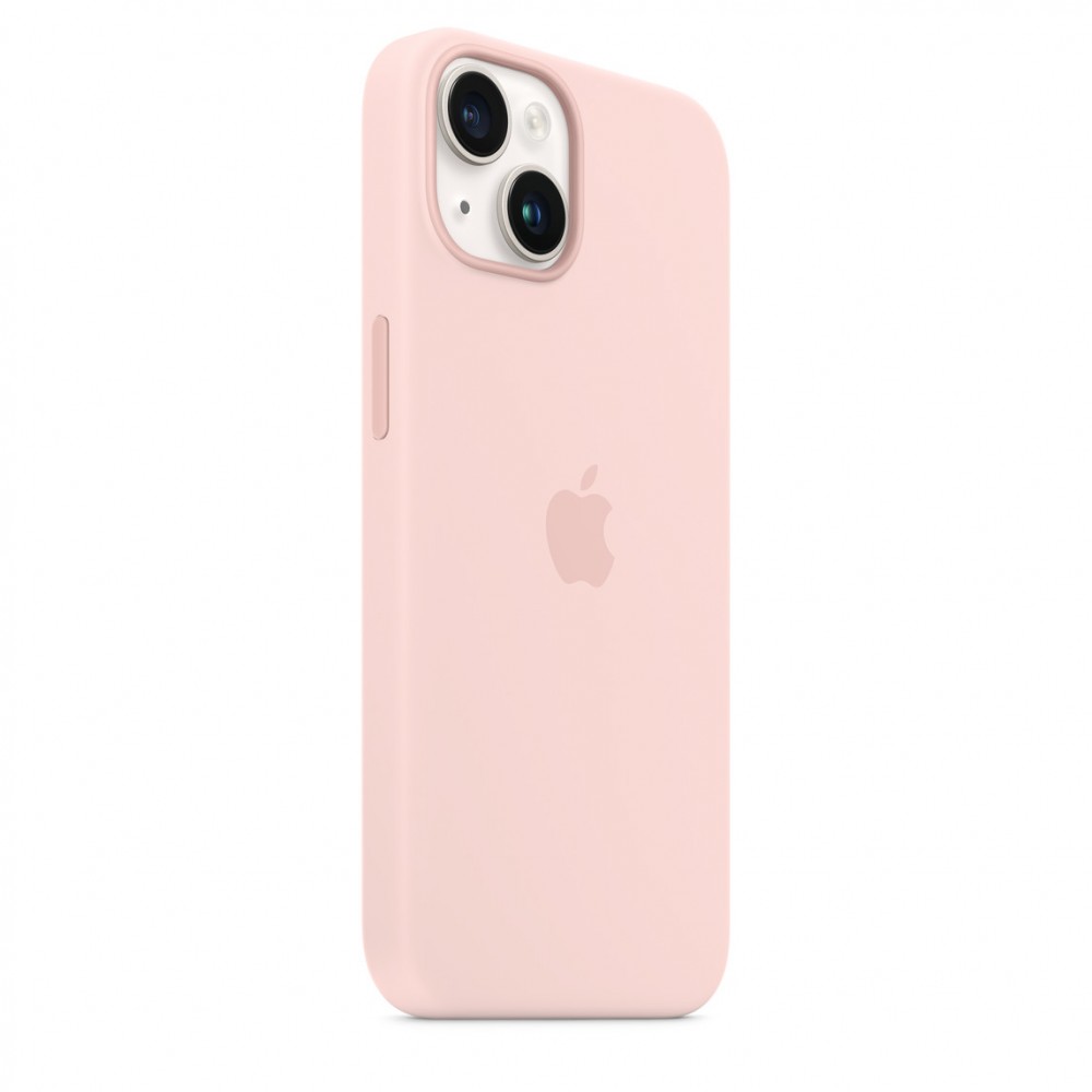 Apple Silicone case для iPhone 14 Plus with MagSafe (Chalk Pink)