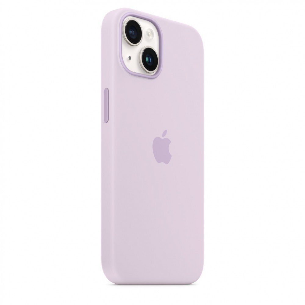 Apple Silicone case для iPhone 14 with MagSafe (Lilac)