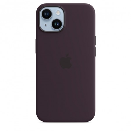 Apple Silicone case для iPhone 14 with MagSafe (Elderberry)
