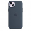 Apple Silicone case для iPhone 14 Plus with MagSafe (Storm Blue) у Вінниці