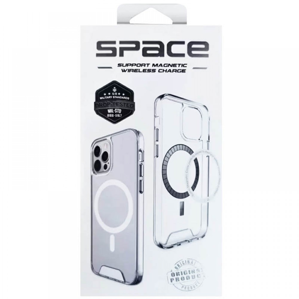 Чохол Space Case with MagSafe transparent для Apple iPhone 14 Plus (Прозорий)