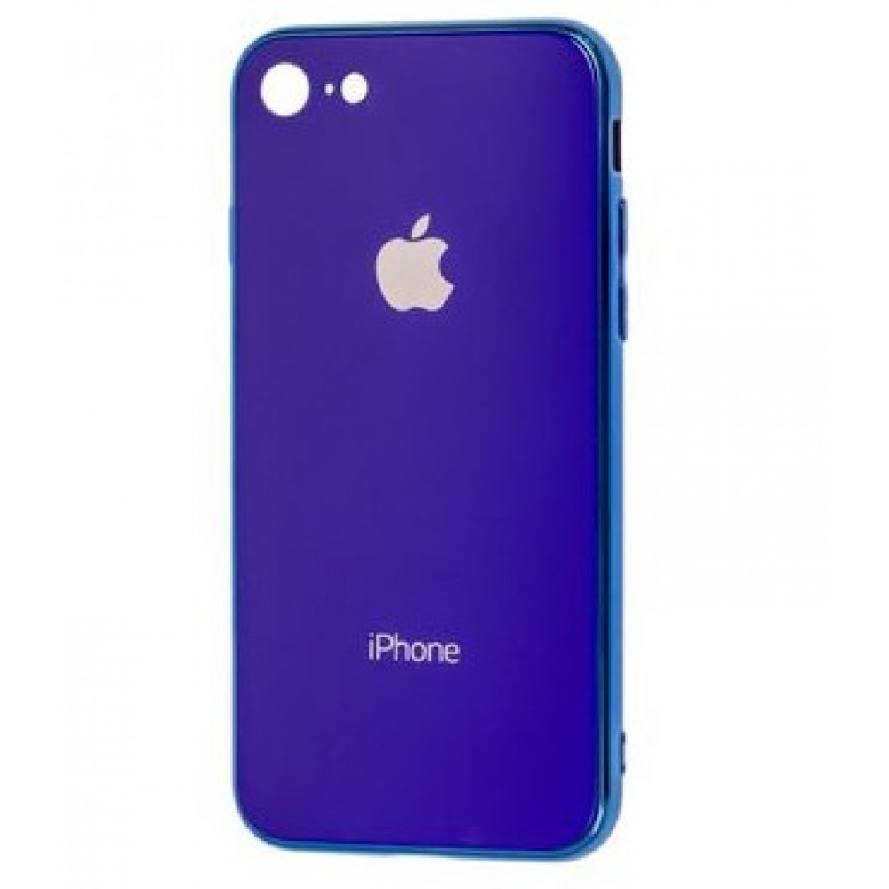 Чохол Glass iPhone case на iPhone Xr (Blue) у Полтаві
