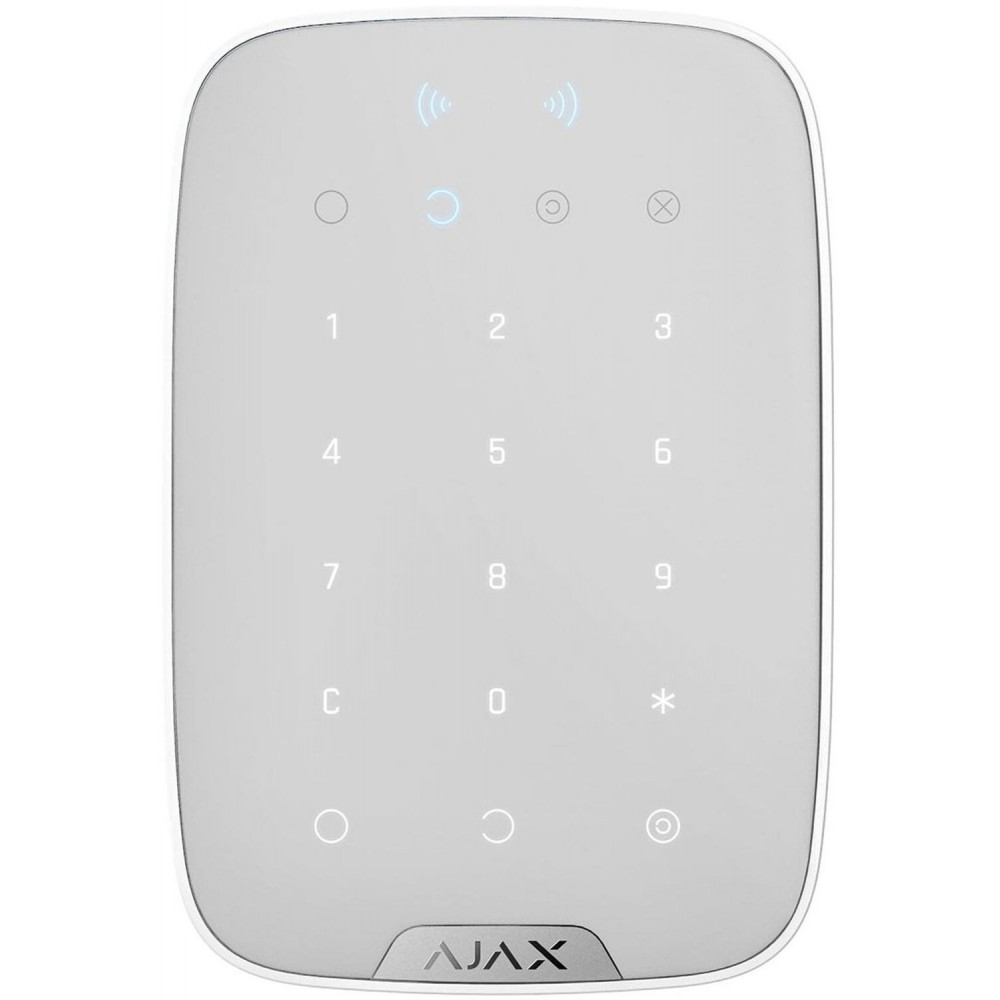 Бездротова сенсорна клавіатура Ajax KeyPad Plus (White)