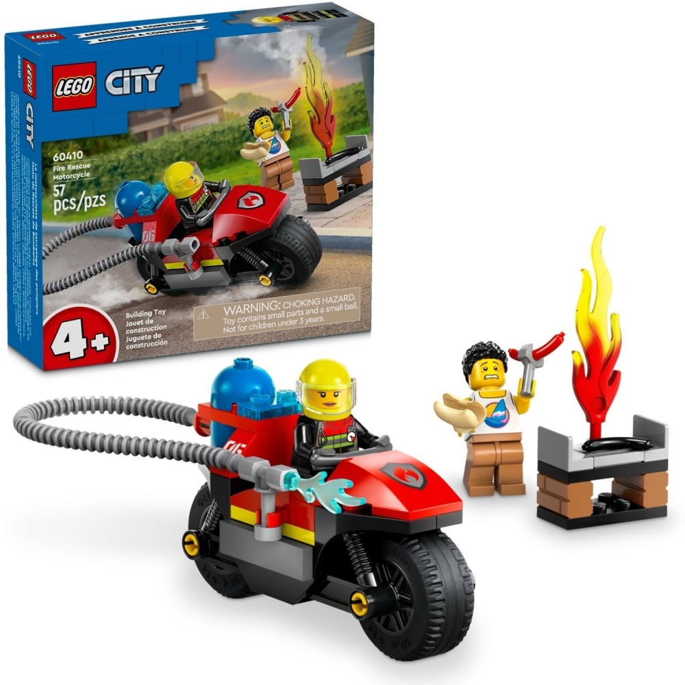 Конструктор LEGO City Пожежний рятувальний мотоцикл