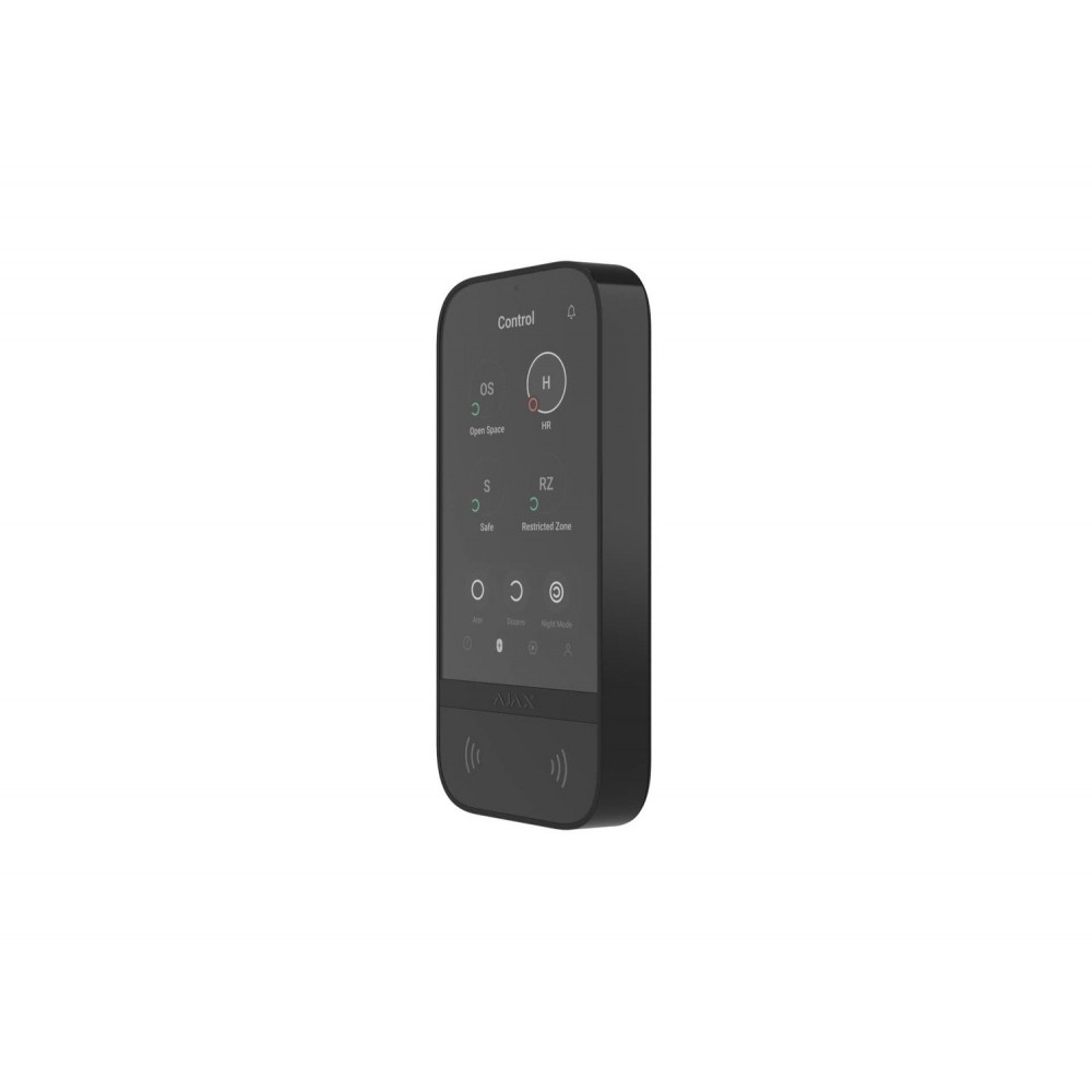 Бездротова клавіатура з сенсорним екраном KeyPad TouchScreen Jeweller (Чорний)