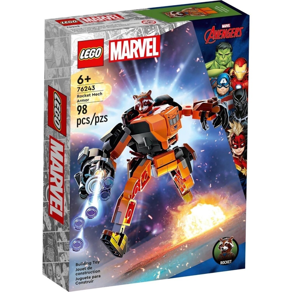 Конструктор LEGO Marvel Робоброня Єнота Ракети