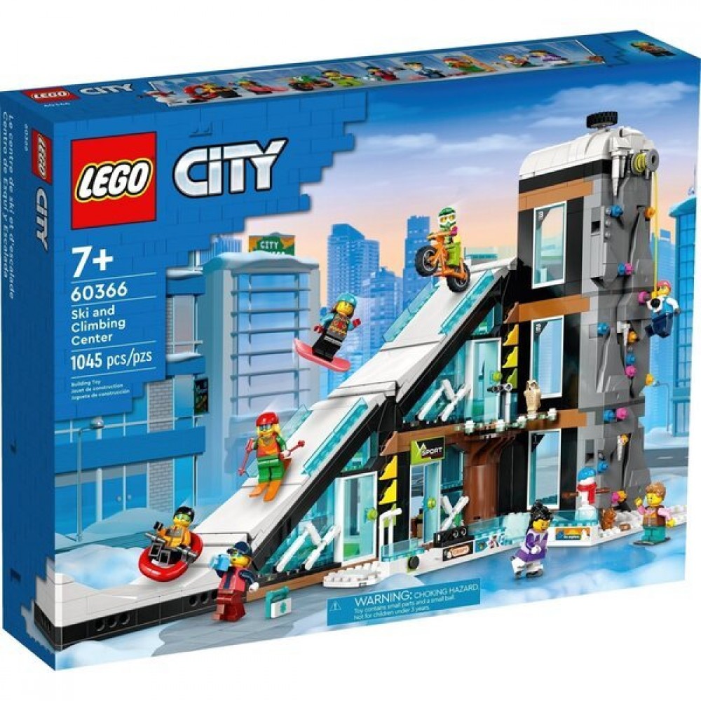 Конструктор LEGO City Гірськолижний і скелелазний центр