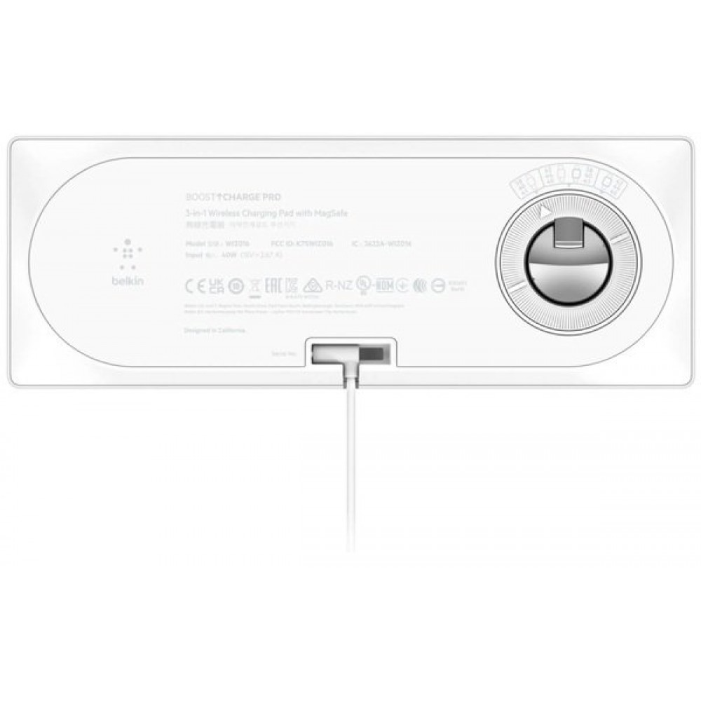Бездротовий зарядний пристрій Belkin 3in1 MagSafe PRO White (WIZ016VFWH)