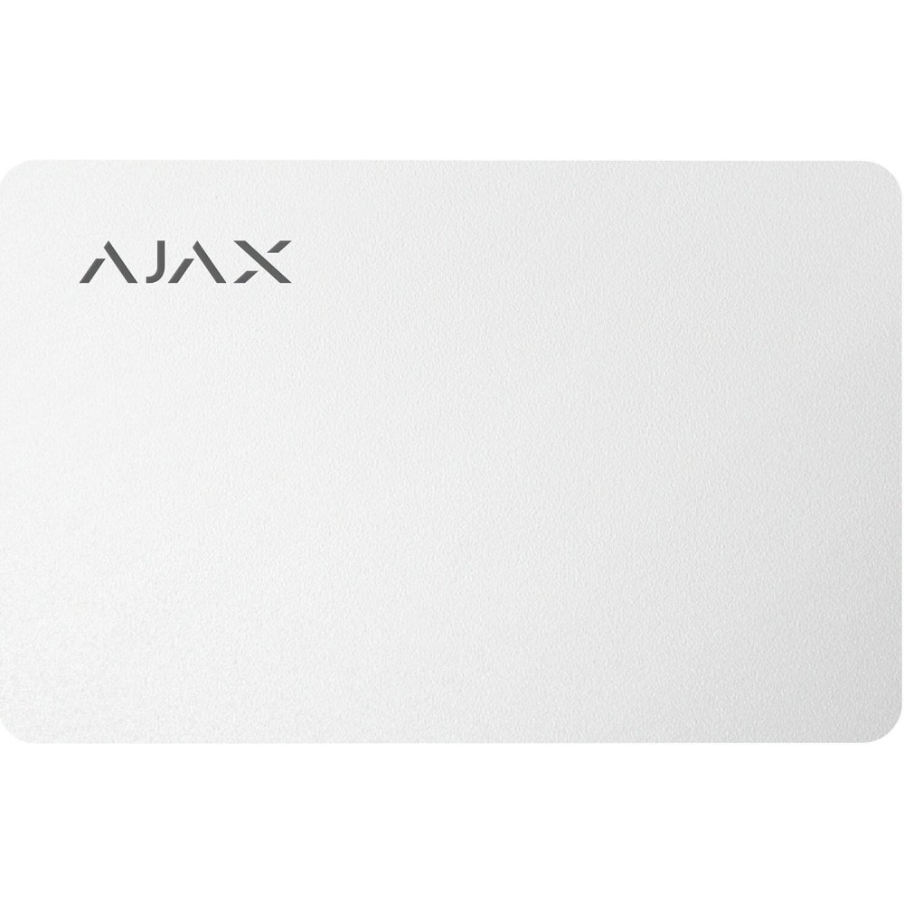 Захищена безконтактна картка для клавіатури Ajax Pass (3 шт) (White)