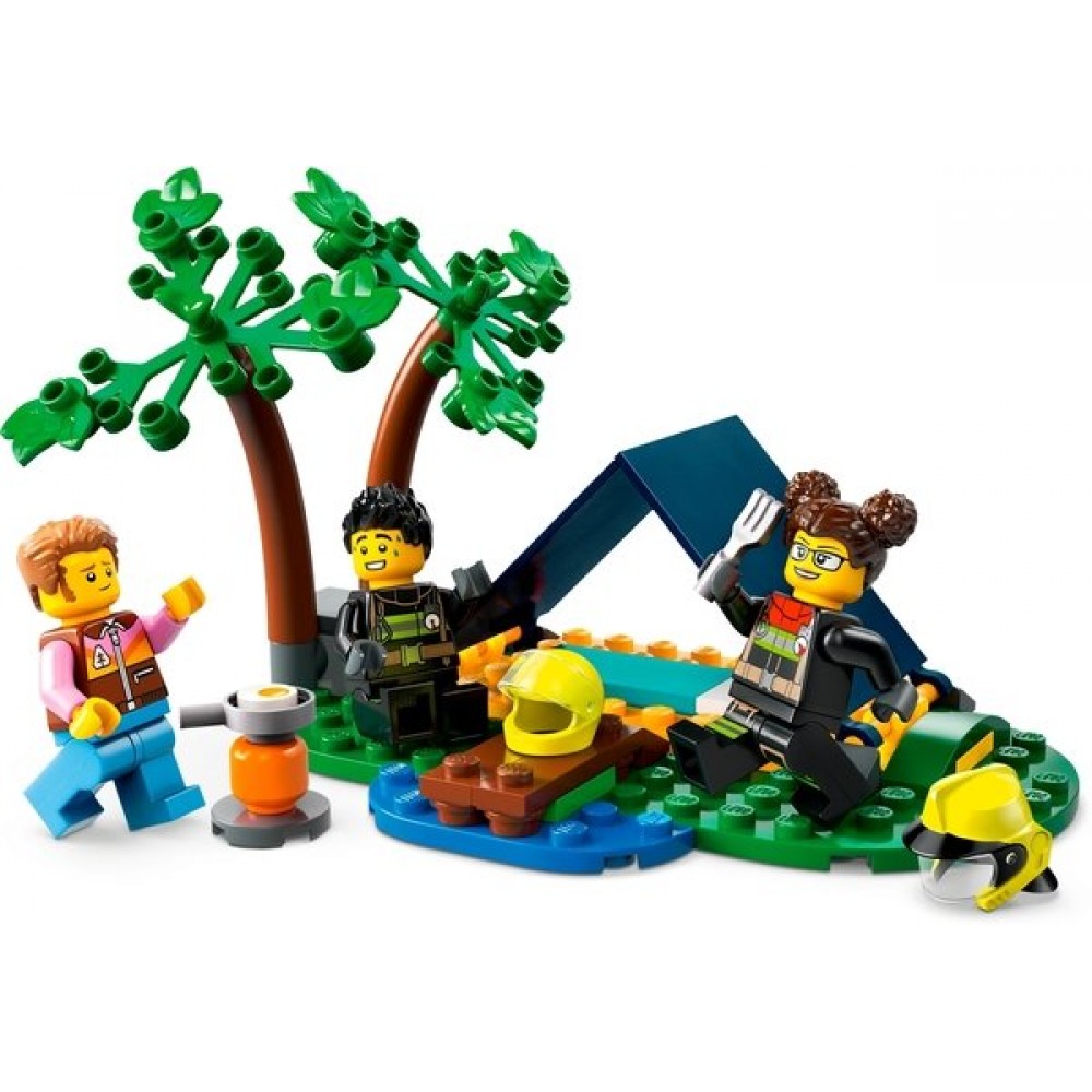 Конструктор LEGO City Пожежний позашляховик з рятувальним човном