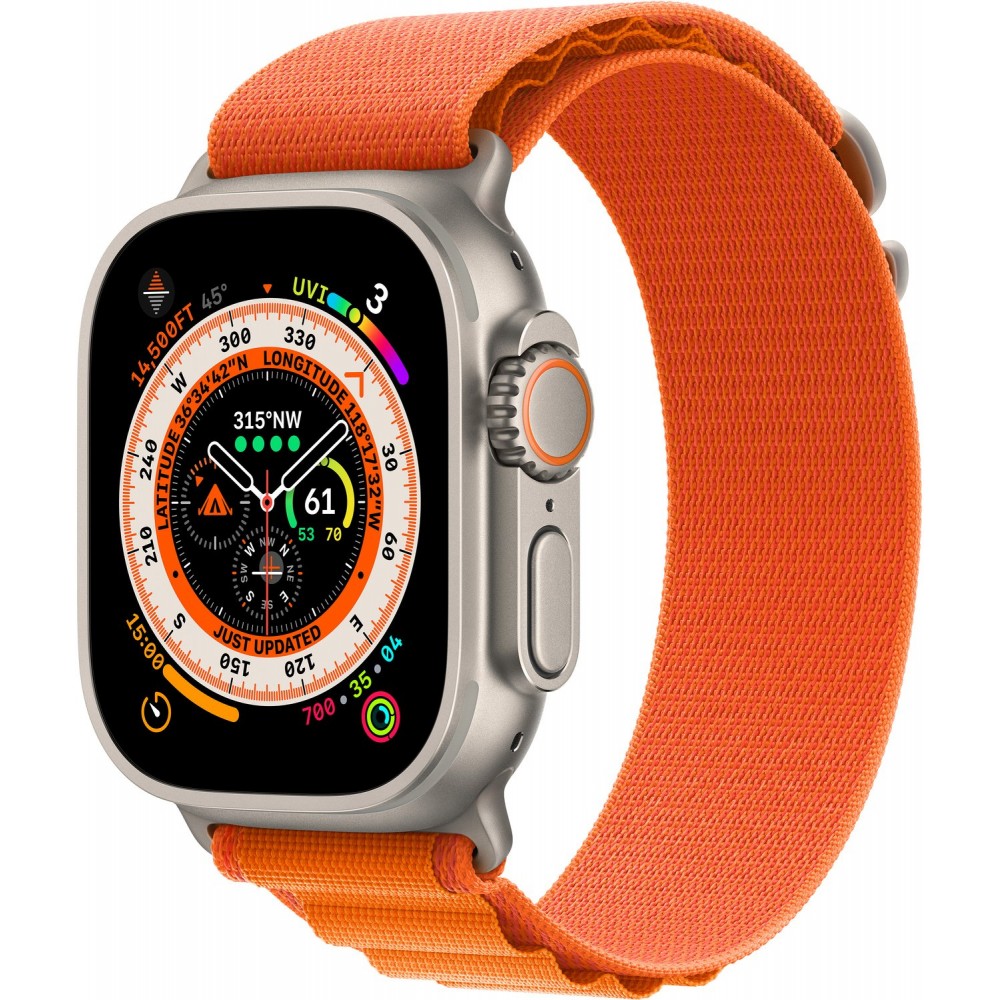 Ремінець для Apple Watch 49mm Orange Alpine Loop – Small (MQDY3ZM/A)