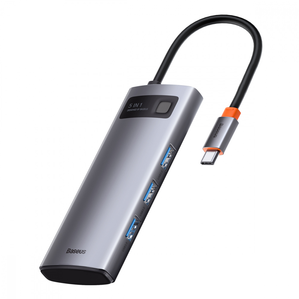 USB-Хаб Baseus Multifunctional Metal Gleam 5-in-1 Type-C 