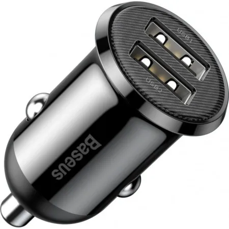 Автомобільний зарядний пристрій Baseus Grain Pro на 2 USB (4.8A) Чорний  у Сумах