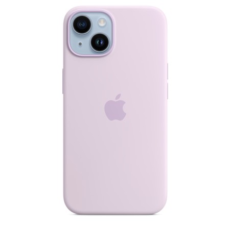 Apple Silicone case для iPhone 14 with MagSafe (Lilac)