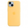 Apple Silicone case для iPhone 14 with MagSafe (Sunglow)