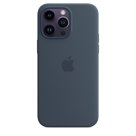 Apple Silicone case для iPhone 14 Pro Max with MagSafe (Storm Blue)  у Микуличині