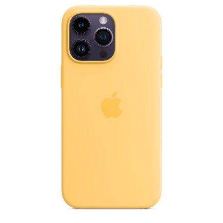 Apple Silicone case для iPhone 14 Pro Max with MagSafe (Sunglow)