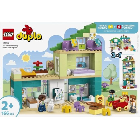 Конструктор LEGO DUPLO Town Сучасний родинний будинок із фігурками (10470)