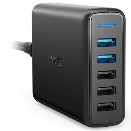 Зарядний пристрій Anker PowerPort Speed 5 Ports 5xUSB (Black) (A2054L11)  у Черкасах