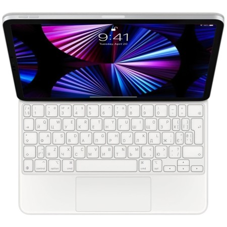 Чохол-клавіатура Apple Magic Keyboard для iPad Pro 11 2021 (3rd gen) and iPad Air 4th gen (MJQJ3UA/A) White