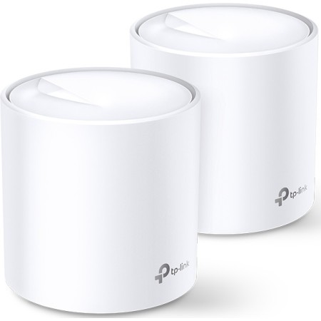 Маршрутизатор TP-Link (WiFi MESH система) DECO X20 2PK AX1800 1xGE LAN 1xGE WAN MU-MIMO OFDMA MESH (DECO-X20-2-PACK)