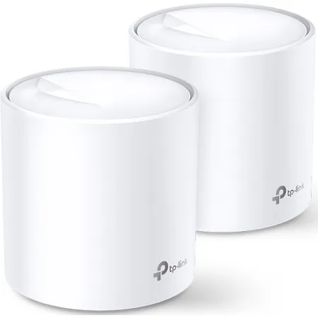Маршрутизатор TP-Link (WiFi MESH система) DECO X20 2PK AX1800 1xGE LAN 1xGE WAN MU-MIMO OFDMA MESH (DECO-X20-2-PACK)  у Чорноморську