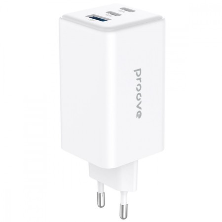 Мережевий зарядний пристрій Proove Pocket GaN Max 100W (2Type-C + USB) (White)  у Луцьку