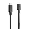 Кабель Proove Striped Silicone Type-C to Type-C 60W (1m) Black  у Чернівцях