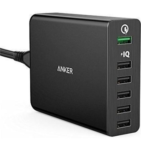 Зарядний пристрій Anker PowerPort 6 (Black) (A2123L12)  у Черкасах