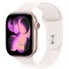 Apple Watch Series 11 42mm Rose Gold Aluminum Case with Light Blush Sport Band - S/M (MEU04RK/A)
