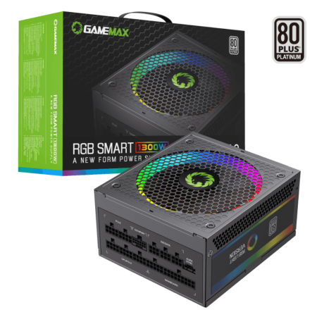 Блок живлення GAMEMAX RGB-1300 (ATX3.1 PCIe5.1)  ATX 1300W 80 Plus Platinum (RGB-1300 (ATX3.1 PCIe5.1))  у Львові