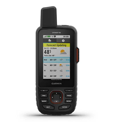 Опціональний прогноз погоди з inReach Опціональний прогноз погоди з inReach