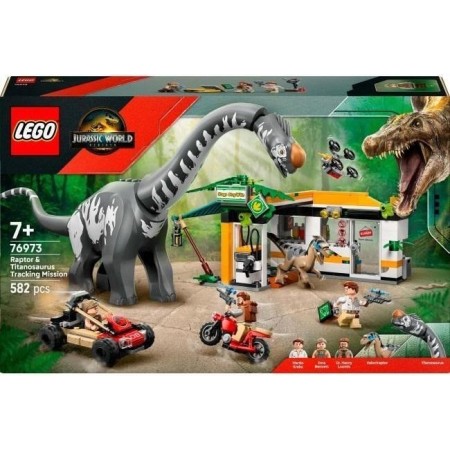 Конструктор LEGO Jurassic World Місія з відстеження раптора і титанозавра (76973)