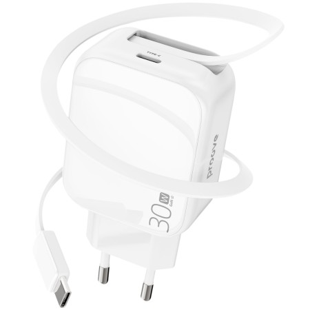 Мережевий зарядний пристрій Proove Fixtape GaN Type-C 30W (White)  у Чернівцях
