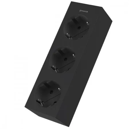Мережевий фільтр Proove Magnet Strip (3xAC) 1.6m (Black)