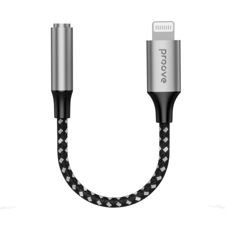 Перехідник AUX Proove SoundMesh Lightning to 3.5mm (Gray)