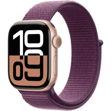 Apple Watch Series 10 42mm Rose Gold Aluminum Case with Plum Sport Loop  у Дніпрі