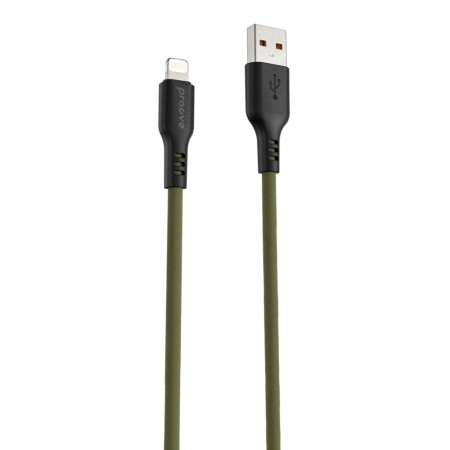 Кабель Proove Rebirth USB to Lightning 2.4A (1m) (Green)  у Луцьку