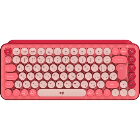 Клавіатура Logitech POP Keys Wireless Mechanical Keyboard UA Rose (L920-010737)  у Дніпрі