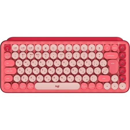 Клавіатура Logitech POP Keys Wireless Mechanical Keyboard UA Rose (L920-010737)