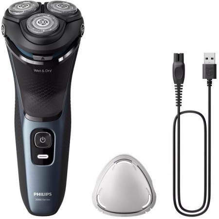 Електробритва PHILIPS Series 3000 Black/Blue (S3144/00)