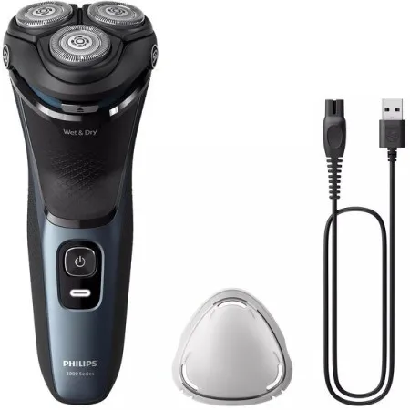 Електробритва PHILIPS Series 3000 Black/Blue (S3144/00)
