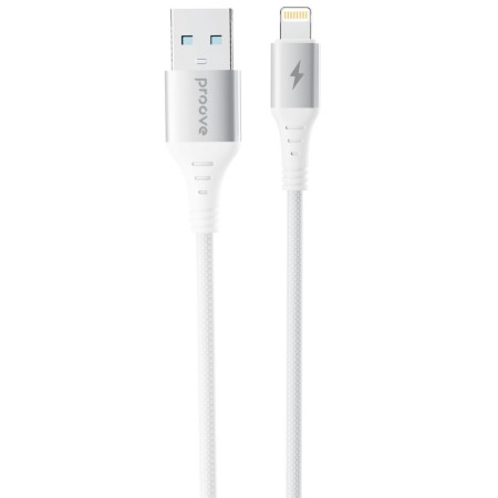 Кабель Proove WireX USB to Lightning 2.4A (1m) White  у Чернігові