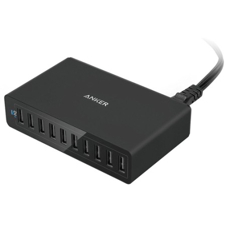 Зарядний пристрій Anker PowerPort 10 V3 60W 10xUSB (Black) (A2133L11)  у Львові