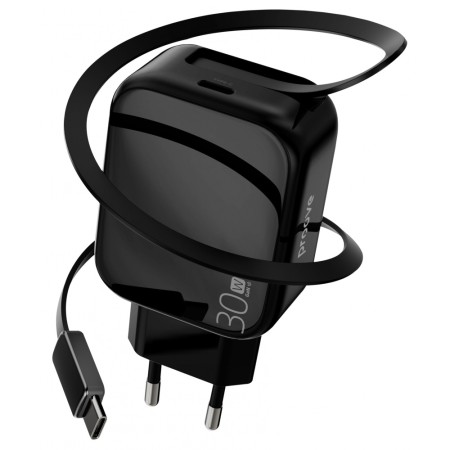 Мережевий зарядний пристрій Proove Fixtape GaN Type-C 30W (Black)  у Луцьку