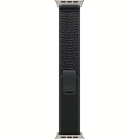Ремінець Apple Watch 42/44/45/46/49mm Natural Titanium Finish Black Trail Loop S/M (MXTQ3)  у Запоріжжі
