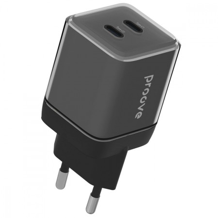 Мережевий зарядний пристрій Proove Pure GaN Max 67W (Type-C + Type-C) (Black)  у Чернівцях