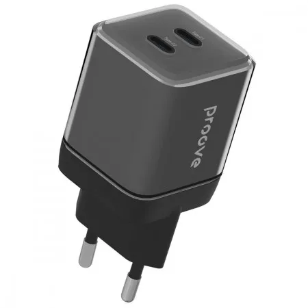 Мережевий зарядний пристрій Proove Pure GaN Max 67W (Type-C + Type-C) (Black)  в Івано-Франківську