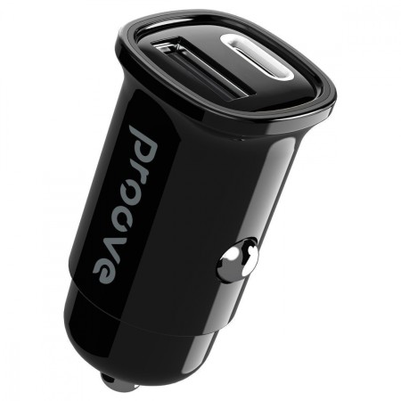Автомобільний зарядний пристрій Proove Flash 30W (Type-C + USB) (Black)  у Чернівцях